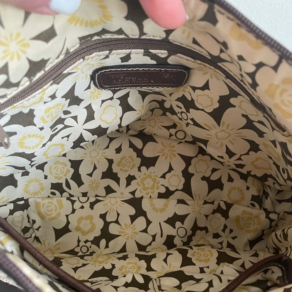 Fossil Striped Knit Shoulder Bag Purse Boho Hipster. - Picture 6 of 7
